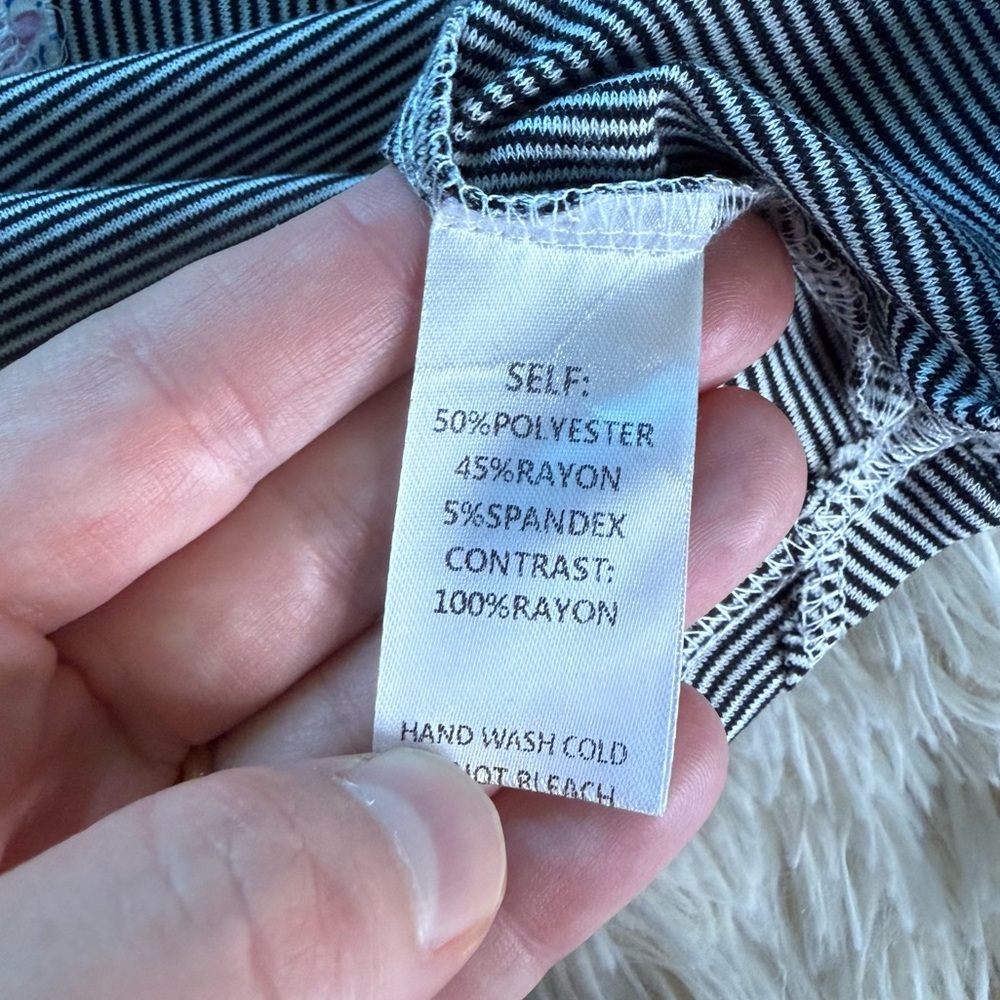 NWT Easel Oversized Boho Britt Patchwork Top Size… - image 8